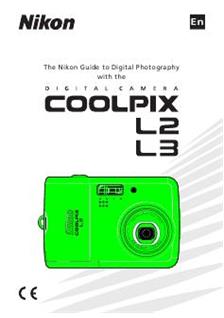 Nikon Coolpix L3 manual. Camera Instructions.